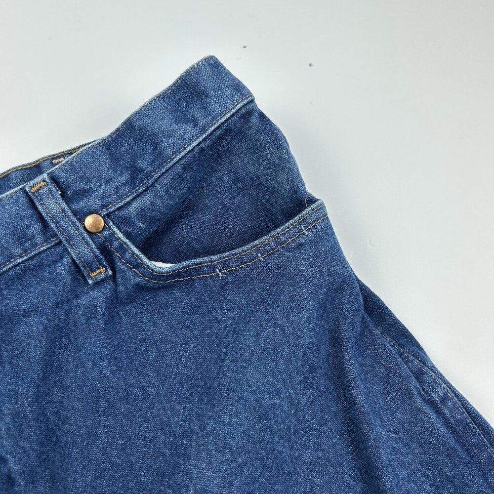 Vintage Wrangler 38X30 100% Cotton Straight Leg Jeans 1013MWZPW Cowboy Cut - Picture 12 of 14